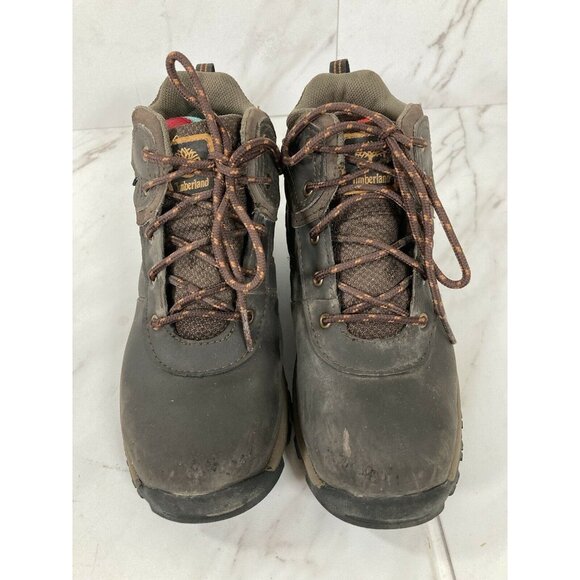 Timberland YOUTH Boys Mt Maddsen A1613 Waterproof Timber Dry Brown Boots Sz 1.5 - Picture 3 of 8